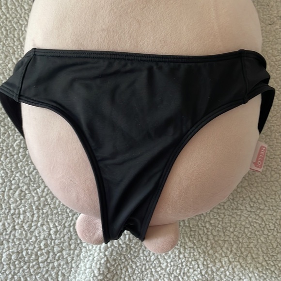 Abercrombie & Fitch bikini black wrap top and bottoms - Picture 3 of 7